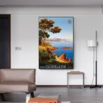 poster vintage costa azzurra