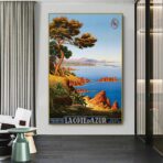poster vintage costa azzurra