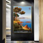 poster vintage costa azzurra