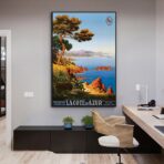 poster vintage costa azzurra