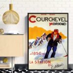 poster vintage courchevel