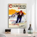 poster vintage courchevel
