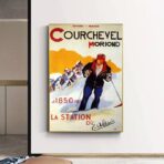 poster vintage courchevel