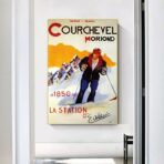 poster vintage courchevel