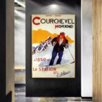 poster vintage courchevel