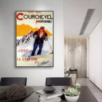 poster vintage courchevel