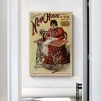 manifesto di alta moda vintage 2