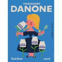 poster danone vintage