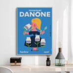 poster danone vintage