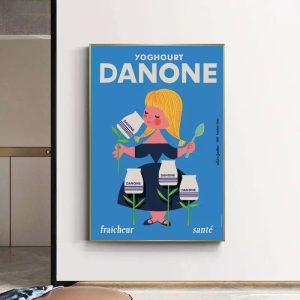poster danone vintage