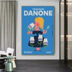 poster danone vintage