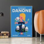 poster danone vintage