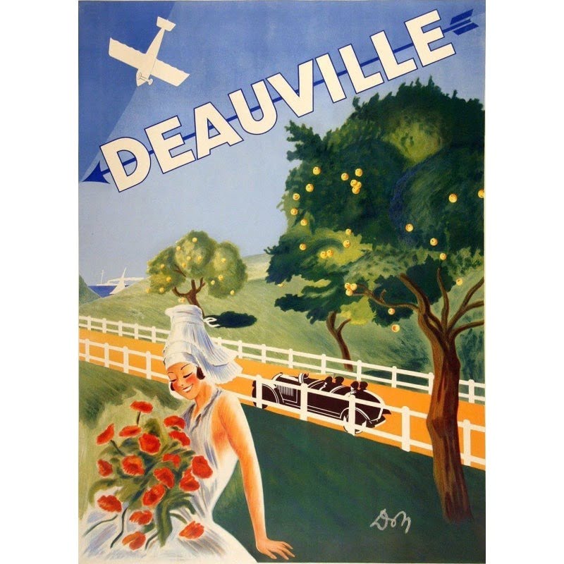 poster vintage deauville poster vintage deauville