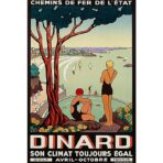 poster dinard vintage