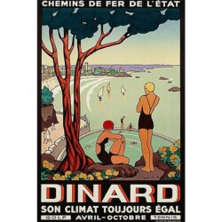 poster dinard vintage