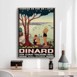 poster dinard vintage