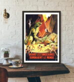poster vintage dinosauro