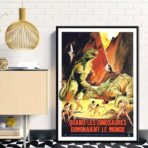 poster vintage dinosauro