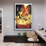 poster vintage dinosauro