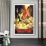 poster vintage dinosauro
