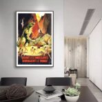 poster vintage dinosauro