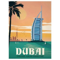 poster vintage dubai