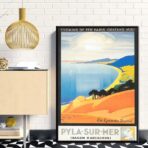 poster vintage dune du pyla
