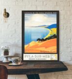 poster vintage dune du pyla