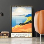 poster vintage dune du pyla