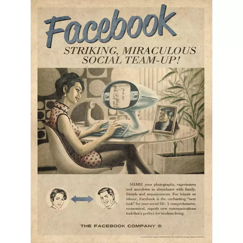 poster facebook vintage poster facebook vintage