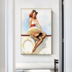 poster donna vintage