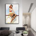 poster donna vintage