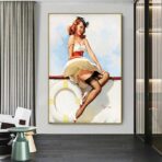 poster donna vintage