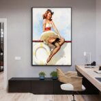 poster donna vintage