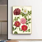 poster di fiori vintage