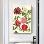 poster di fiori vintage