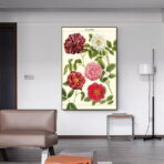 poster di fiori vintage