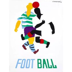 poster di calcio vintage