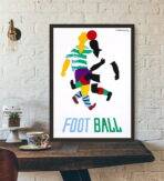 poster di calcio vintage