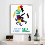 poster di calcio vintage