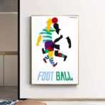 poster di calcio vintage