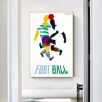 poster di calcio vintage