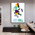 poster di calcio vintage