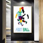 poster di calcio vintage