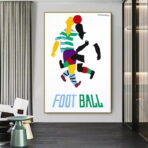 poster di calcio vintage