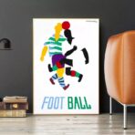 poster di calcio vintage