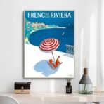 poster vintage costa azzurra 1