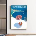 poster vintage costa azzurra 1