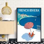 poster vintage costa azzurra 1
