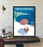 poster vintage costa azzurra 1